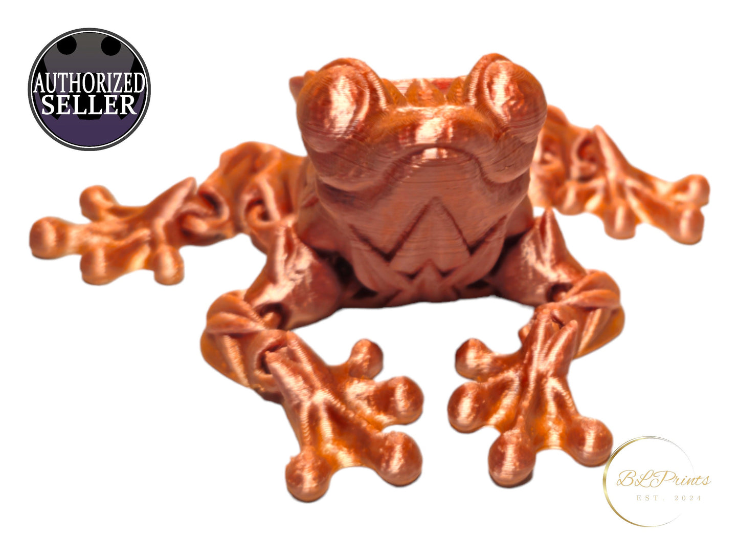 Articulating Rose Frog | Fidget Toy | Rose Frog Fidget | 3D Printed Rose Frog | Flexi Rose Frog | Great Valentines Day Gift