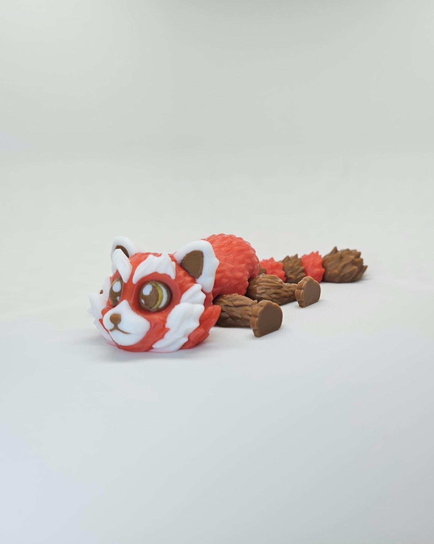 Articulated 3D Printed Red Panda Toy | Moveable Desk Buddy | Fun Home Decor | Gift For Her