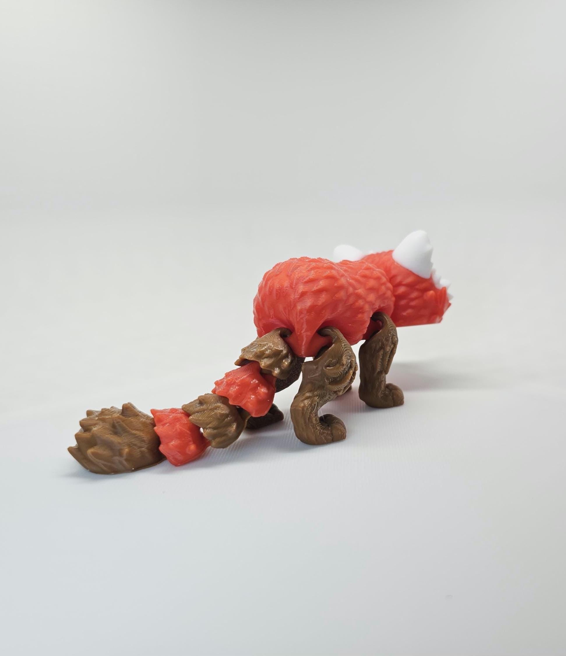 Articulated 3D Printed Red Panda Toy | Moveable Desk Buddy | Fun Home Decor | Gift For Her