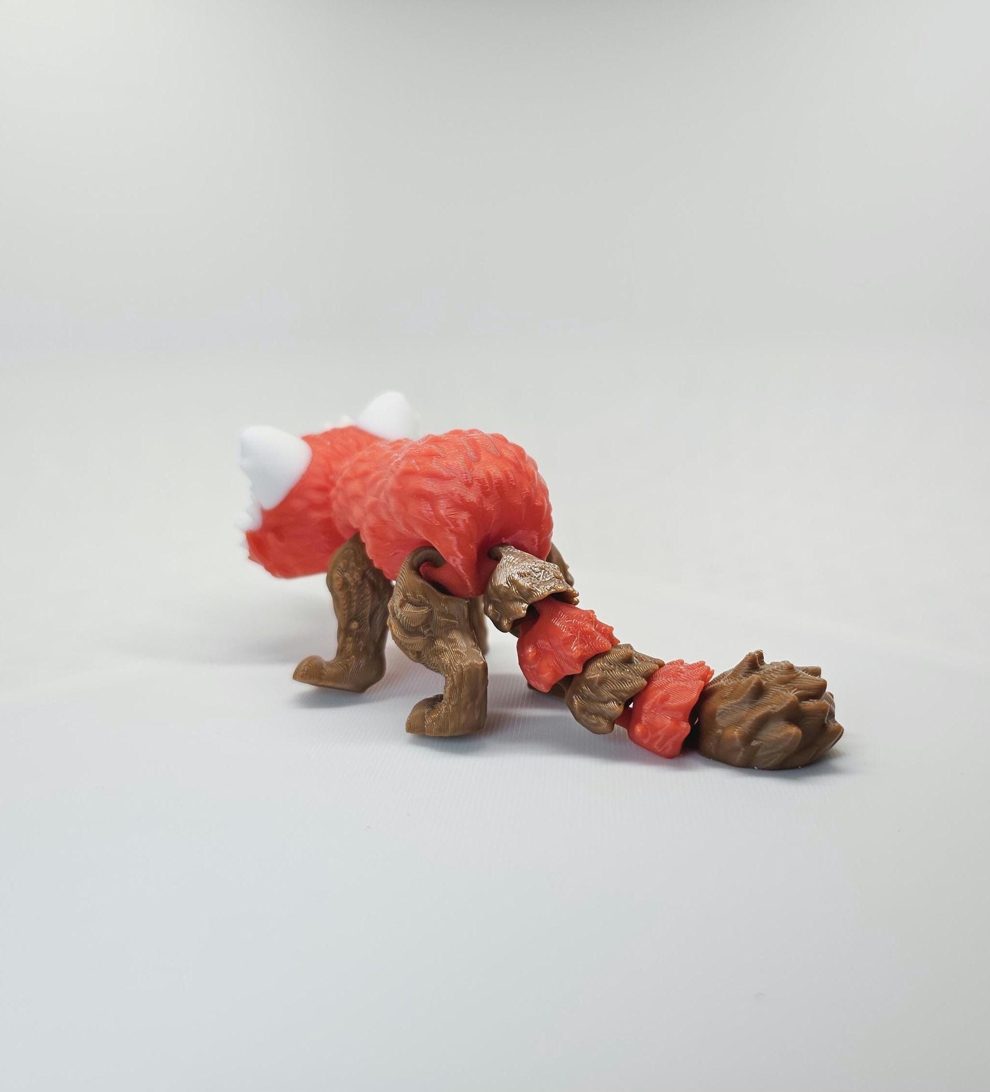 Articulated 3D Printed Red Panda Toy | Moveable Desk Buddy | Fun Home Decor | Gift For Her
