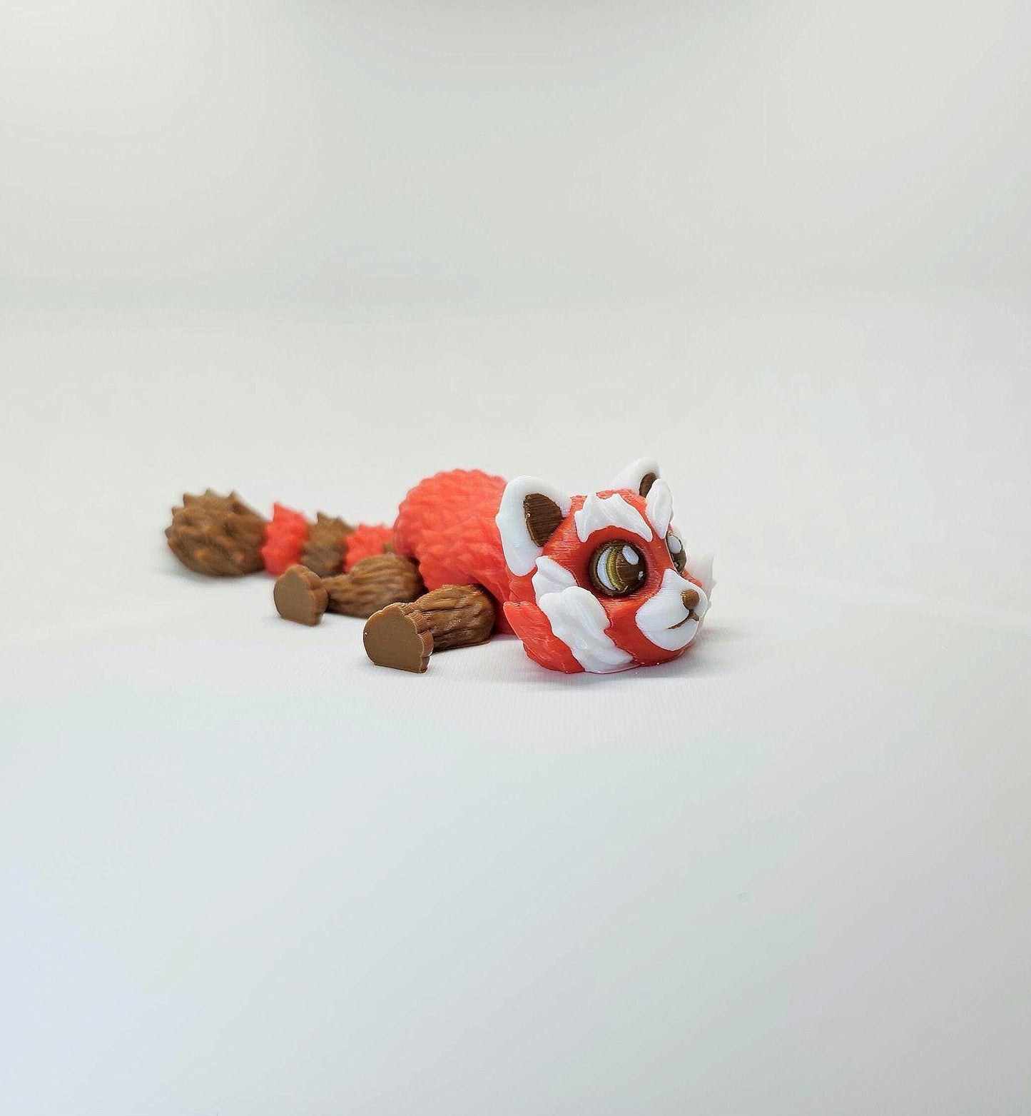 Articulated 3D Printed Red Panda Toy | Moveable Desk Buddy | Fun Home Decor | Gift For Her