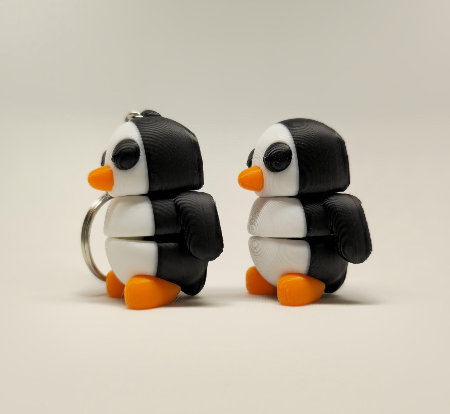 Adorable 3D Printed Animals - Flexi Penguin Keychain - Perfect Gift for Animal Lovers!