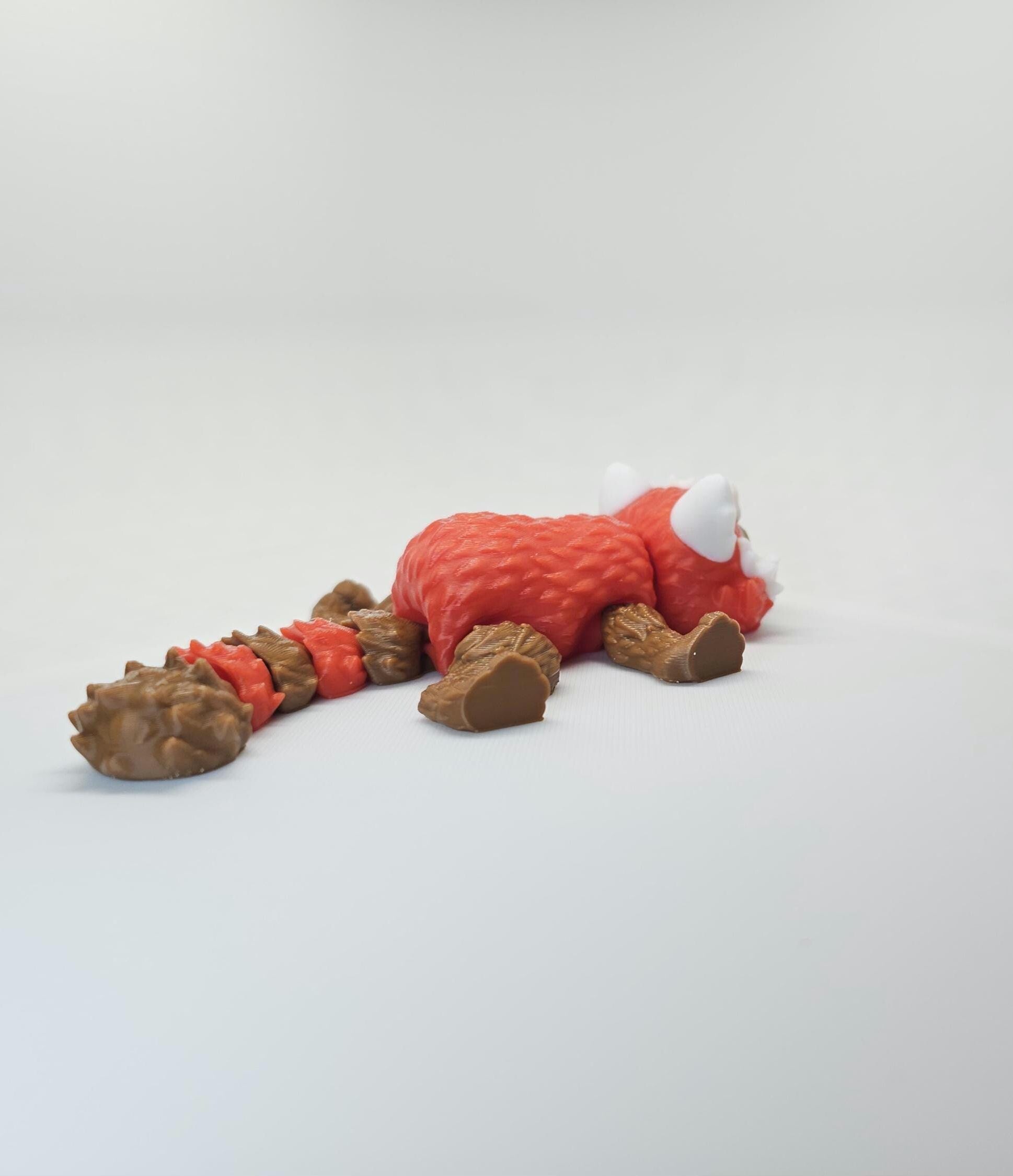 Articulated 3D Printed Red Panda Toy | Moveable Desk Buddy | Fun Home Decor | Gift For Her
