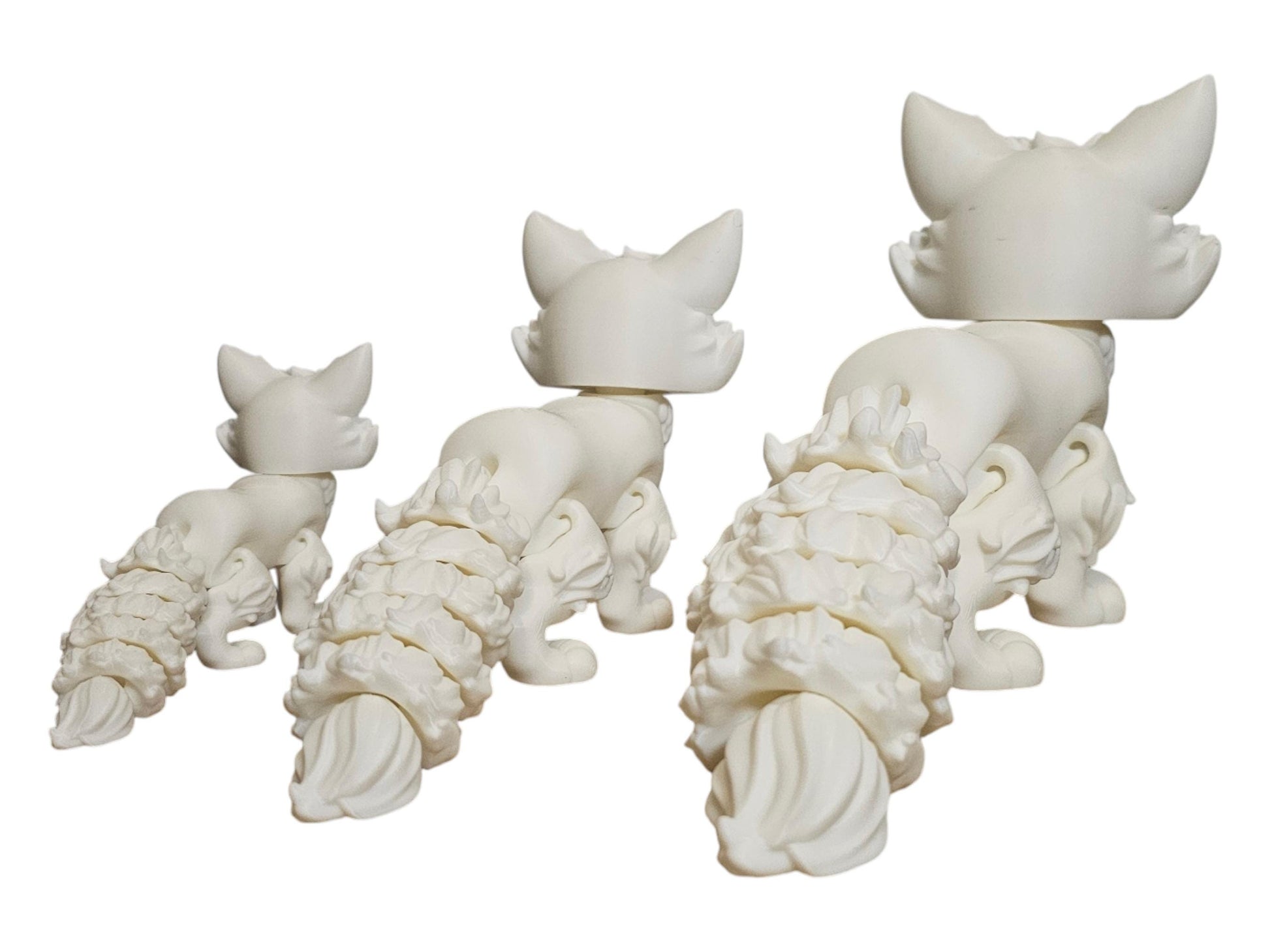 Cute and Playful Arctic Fox Desk Buddy - Great for Stress Relief