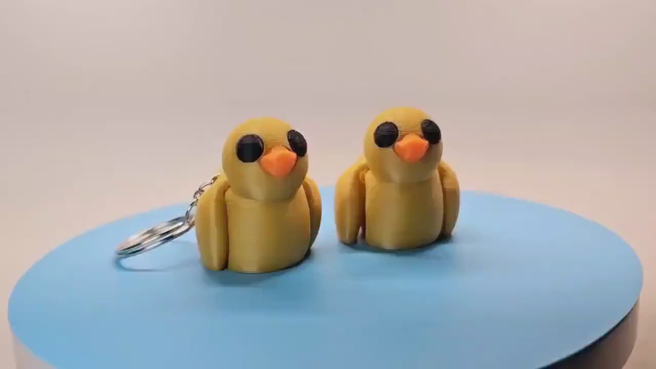 Unique 3D Printed Articulated Duck - Perfect Gift for Duck Lovers