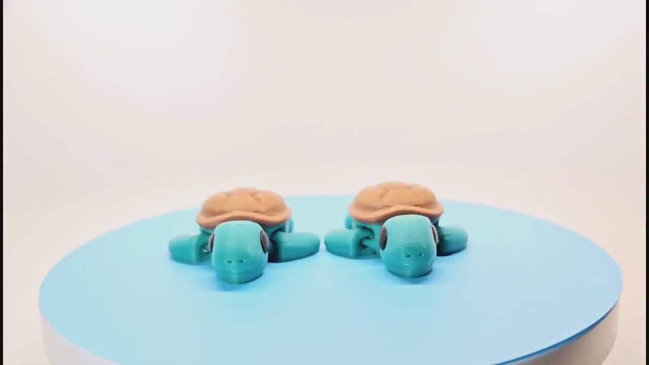 Fun 3D Printed Turtle Figurine - Playful & Versatile!