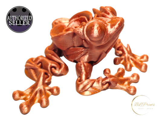 Articulating Rose Frog | Fidget Toy | Rose Frog Fidget | 3D Printed Rose Frog | Flexi Rose Frog | Great Valentines Day Gift