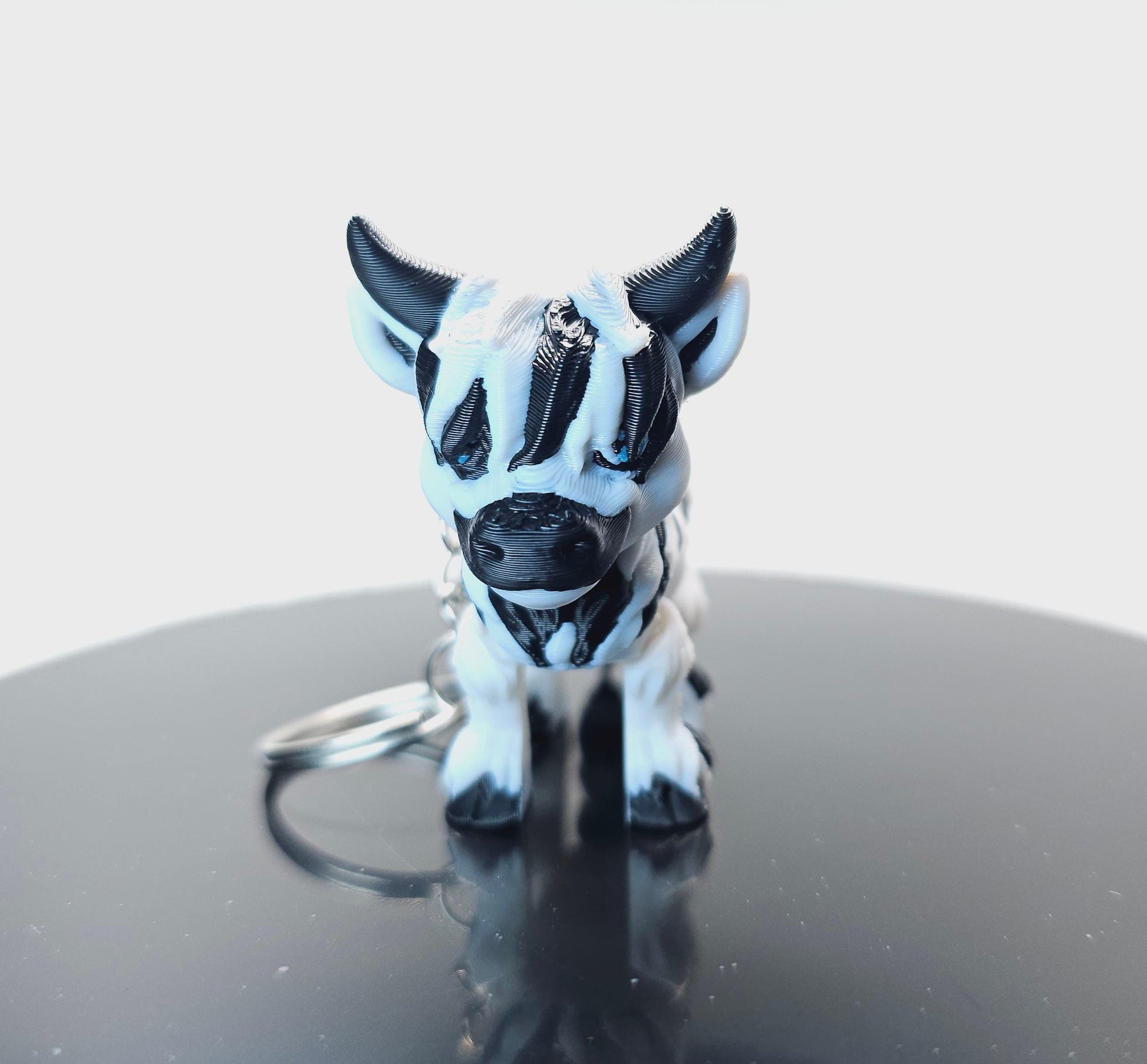 Fun 3D Printed Highland Cow Keychain - A Must Have Accessory for Your Backpack!