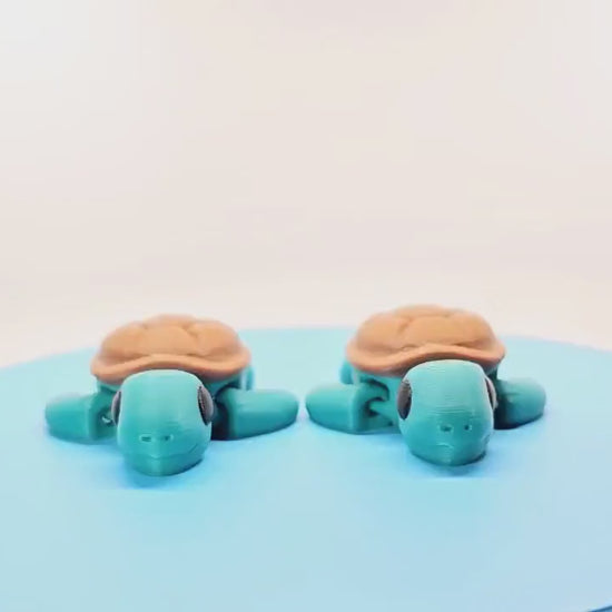 Fun 3D Printed Turtle Figurine - Playful & Versatile!